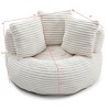 Corduroy Bean Bag Chair with High Back,Oversized Bean Bag Sofa for Adults and Kids,Stuffed Bean Bag Chair for Living Room or Bedroom-Coolbibila - 4 of 4