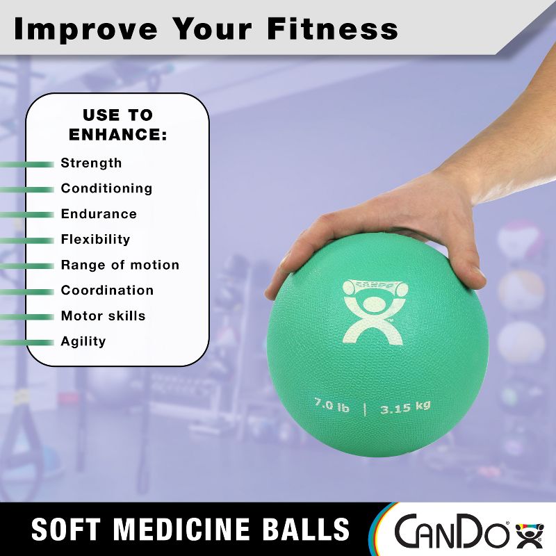 CanDo - Soft and Pliable Medicine Ball, 3 of 6