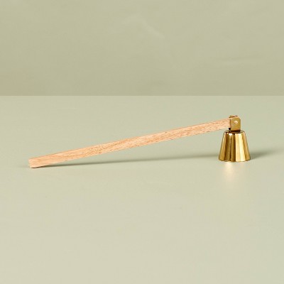 Metal & Wood Candle Snuffer Brass/Brown - Hearth & Hand™ with Magnolia