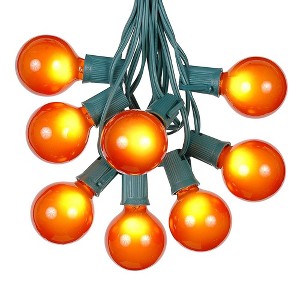 Novelty Lights 25 Feet G50 Globe Outdoor Patio String Lights, Green Wire - 1 of 4