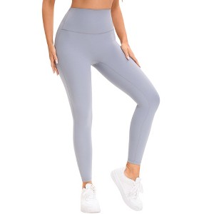 INSPIRE CHIC Women's High Waist Tummy Control Workout Running Leggings Soft Shapewear Pants - 1 of 4