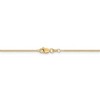 Black Bow Jewelry 1.2mm, 14k Yellow Gold, Solid Link Cable Chain Necklace - 4 of 4