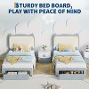 COZONY TWIN / FULL Cat Headboard Bed Frame with LED Lights, Velvet Upholstered, Underbed Storage, No-Noise, Tool-Free Assembly, Kids Bedroom - 3 of 4