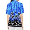 LA LEELA Button Down Shirt for Women Summer Beach Blouse Shirt Coverup Luau Blouse Short Sleeve Vacation Button Up Shirts Hawaiian T Shirt - 3 of 4
