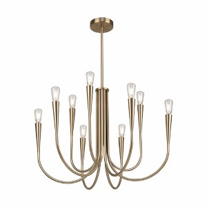 Artcraft Lighting Bronte 9 - Light Chandelier in  Brass - 1 of 4