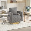 NicBex Swivel Accent Chair Modern Accent Chair with Pillow, Velvet Armchair Side Chair with Tufted Button for Living Room, Bedroom, Office - 2 of 4