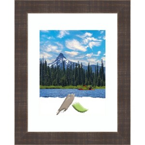 Amanti Art Whiskey Brown Rustic Wood Picture Frame - 1 of 4