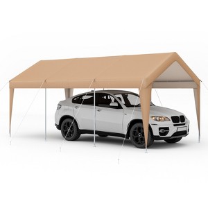 Costway 10x20FT Patio Heavy Duty Carport Garage Steel All-Weather Tent Outdoor Shelter - 1 of 4