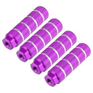 Unique Bargains Universal Aluminum Alloy BMX MTB Bicycle Rear Foot Pegs Footrests for 3/8" Axles 4 Pcs - 1 of 4