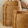 Plum & Post Seagrass Round Baskets Large, Set Of 3 - 4 of 4