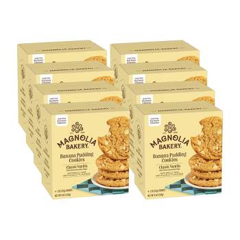 Magnolia Bakery Banana Pudding Classic Vanilla Cookies - Case of 8/4 pack, 2 oz