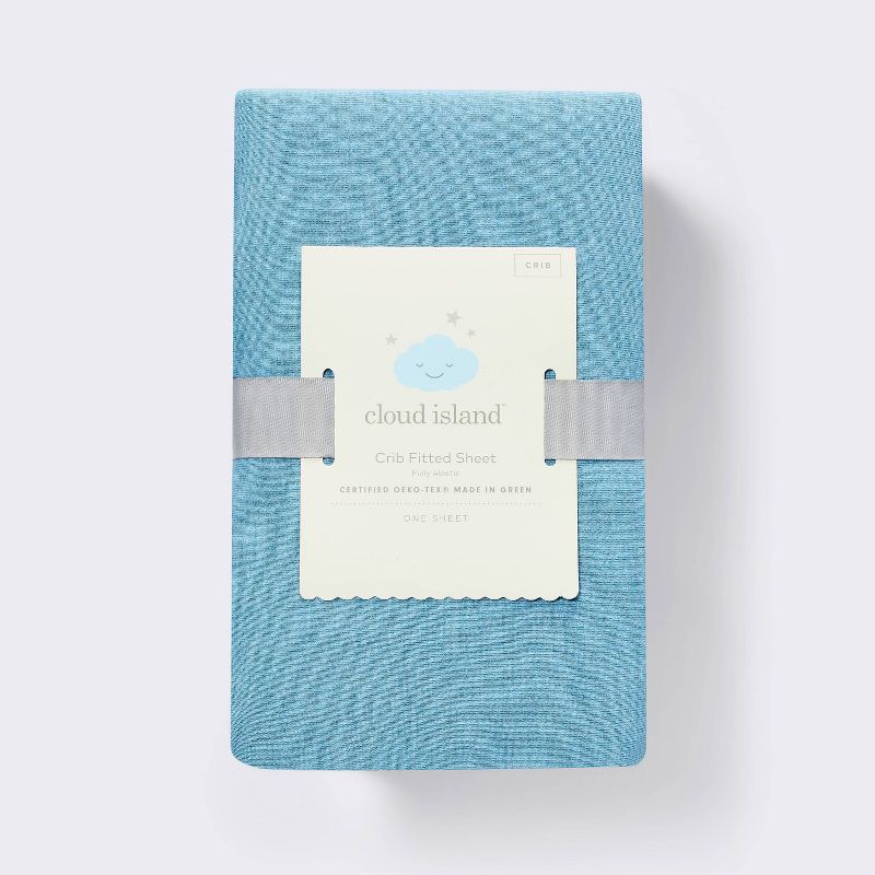 Polyester Rayon Fitted Crib Sheet - Prairie Sky - Cloud Island&#8482;, 5 of 6