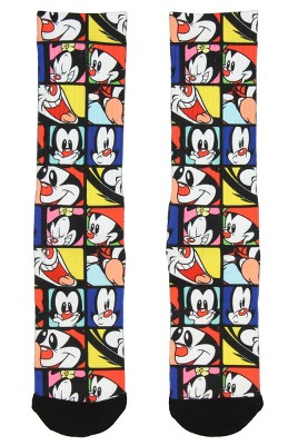 Animaniacs Socks Yakko Wakko Dot Character Sublimated Crew Socks