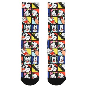 Animaniacs Socks Yakko Wakko Dot Character Sublimated Crew Socks - 1 of 4