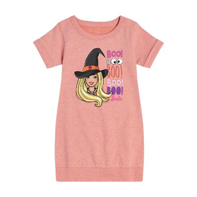 - Barbie - Barbie Witch Graphic Short Sleeve Fleece Dress