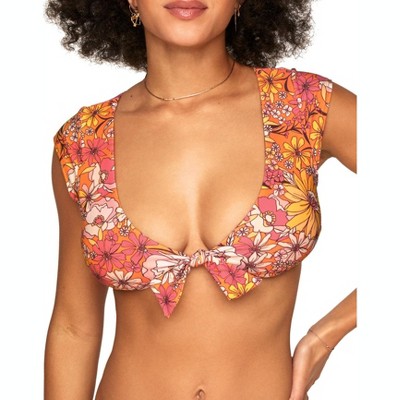 Adore Me Women's Gisele Swimwear Top XL / Joyful Daisies C01 Blue.