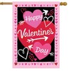 Briarwood Lane Valentine's House Flag 40x28 For Outdoor Cupid's Hearts For Valentine's House Flag - 2 of 3