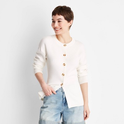 Women's Long Sleeve Nipped Waist Cardigan - Future Collective