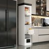 FUFU&GAGA Modern White Kitchen Cabinet: Pull - Out Shelves, Space - Saving for Small Kitchens - 2 of 4