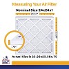 Filter King 24x24x1 Air Filter | 4-PACK | MERV 13 HVAC Pleated A/C Furnace Filters | MADE IN USA | Actual Size: 23.5 x 23.5 x .75" - 2 of 4
