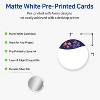 Avery Round Cards, 2" Diameter, Silver-Snowflakes, Matte, 120ct - 2 of 4