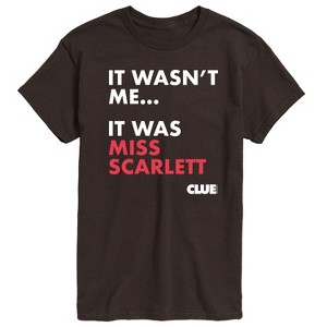Men's - Clue - It Wasnt Me It Was Miss Scarlett Short Sleeve Graphic T-Shirt - 1 of 3