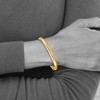 Black Bow Jewelry 6mm 14k Yellow Gold Polished Domed Hinged Bangle Bracelet, 8 Inch - 3 of 4