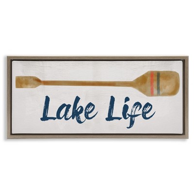 Stupell Industries Lake Life Boat Oar, 25" x 11"