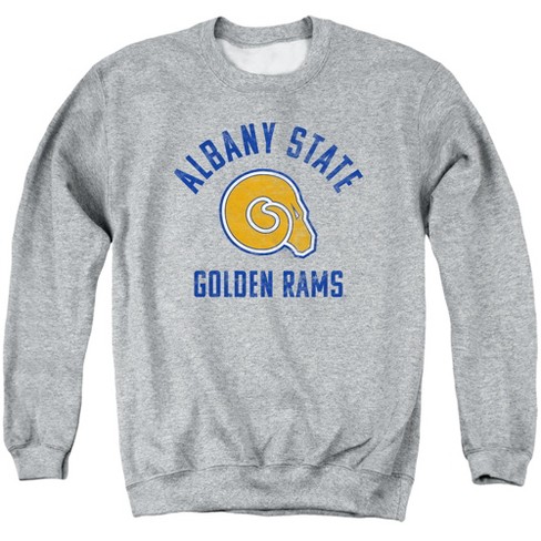 Campus Lab Albany State University Official Albany Golden Rams Logo Adult Crewneck Sweatshirt athletic Heather 2x large Target