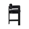 Meridian Furniture,Sacha Black Velvet Stool - 4 of 4