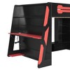 Whisen Full Size Wood Loft Bed with Desk - 4 of 4