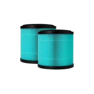 Nispira P40 Premium True HEPA Filter Replacement Compatible with KOIOS P40 Air Purifier | Removes Smoke, VOCs, Odor | 2 Packs - 1 of 4