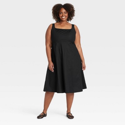 Women's Fit and Flare Midi A-Line Dress - Ava & Viv™