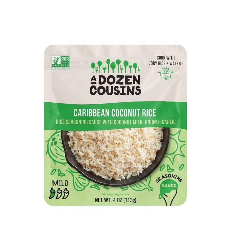 A Dozen Cousins Caribbean Coconut Rice Seasoning Sauce - 4oz, 1 of 4
