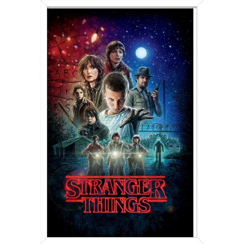 Trends International Netflix Stranger Things: Season 4 - The Piggyback  Framed Wall Poster Prints White Framed Version 22.375 X 34 : Target