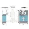 Big Dot of Happiness Little Miracle Boy Blue & Gray Cross - Baptism or Baby Shower Favor Boxes - Set of 12 - 2 of 4