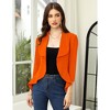 WhizMax Women's Business Casual Blazer 3/4 Sleeve Dressy Open Front Work Office Cardigan Cropped Suit Jacket - 3 of 4