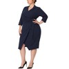 Agnes Orinda Women's Plus Size 1950s Elegant Retro Cocktail Sheath Midi Dresses - 2 of 4