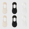 Alilang Women's Solid No Show Socks Non Slip Cotton 6Pk - 2 of 4