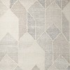 Beige Gray And Ivory Wool Geometric Hand Woven Area Rug - 4 of 4