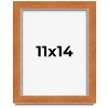 PosterPalooza | Photo Size Flat Brown Picture Frame - UV Acrylic, Foam Board Backing, Hanging Hardware - 2 of 4