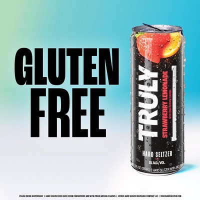 Truly Strawberry Lemonade Hard Seltzer - 6pk/12 fl oz Slim Cans