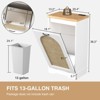 13 Gallon Tilt Out Trash Can Cabinet with Deodorizing Function, Natural - 2 of 4