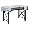 CAVINAS Home Office Desk Morden Writing Desk with 2 Storage Drawers and Keyboard Tray for Work - 2 of 4