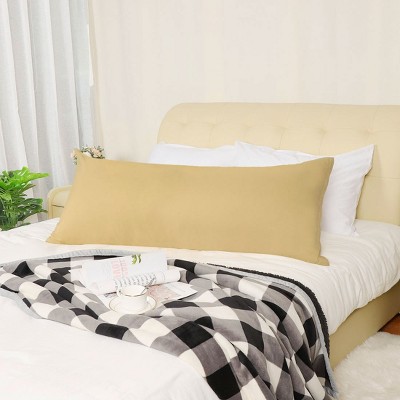 1 Pc 20"x60" 1800 Series Soft Brushed Microfiber Pillowcase Gold - PiccoCasa