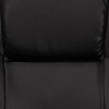 Emma and Oliver Adjustable Massage Recliner/Ottoman - Deep Side Pockets in Black LeatherSoft - image 3 of 4