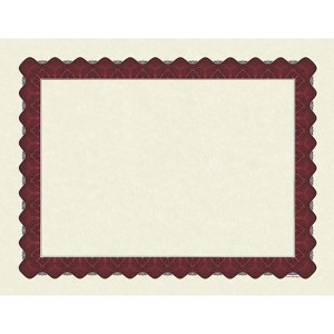 Great Papers Certificates 8.5" x 11" Beige and Mattec Red 25/Pack (934125) - 1 of 3