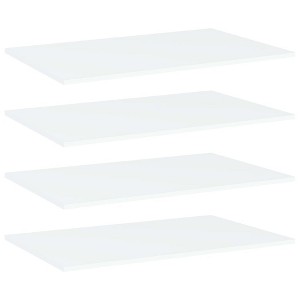 vidaXL Bookshelf Boards 4 pcs White 31.5"x19.7"x0.6" Engineered Wood - 1 of 4