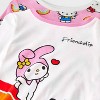 Toddler Girls' 4pc Hello Kitty Cotton Long Sleeve Rainbow Pajama Set - Pink/White - 3 of 4