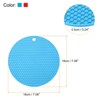 Unique Bargains Silicone Pot Holder Teapot Coaster Trivet Mat 4 Pcs - 2 of 4